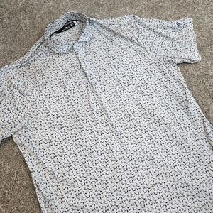 RLX Ralph Lauren Polo Shirt  Mens XL High Grove Golf Club Performance Blue Clubs